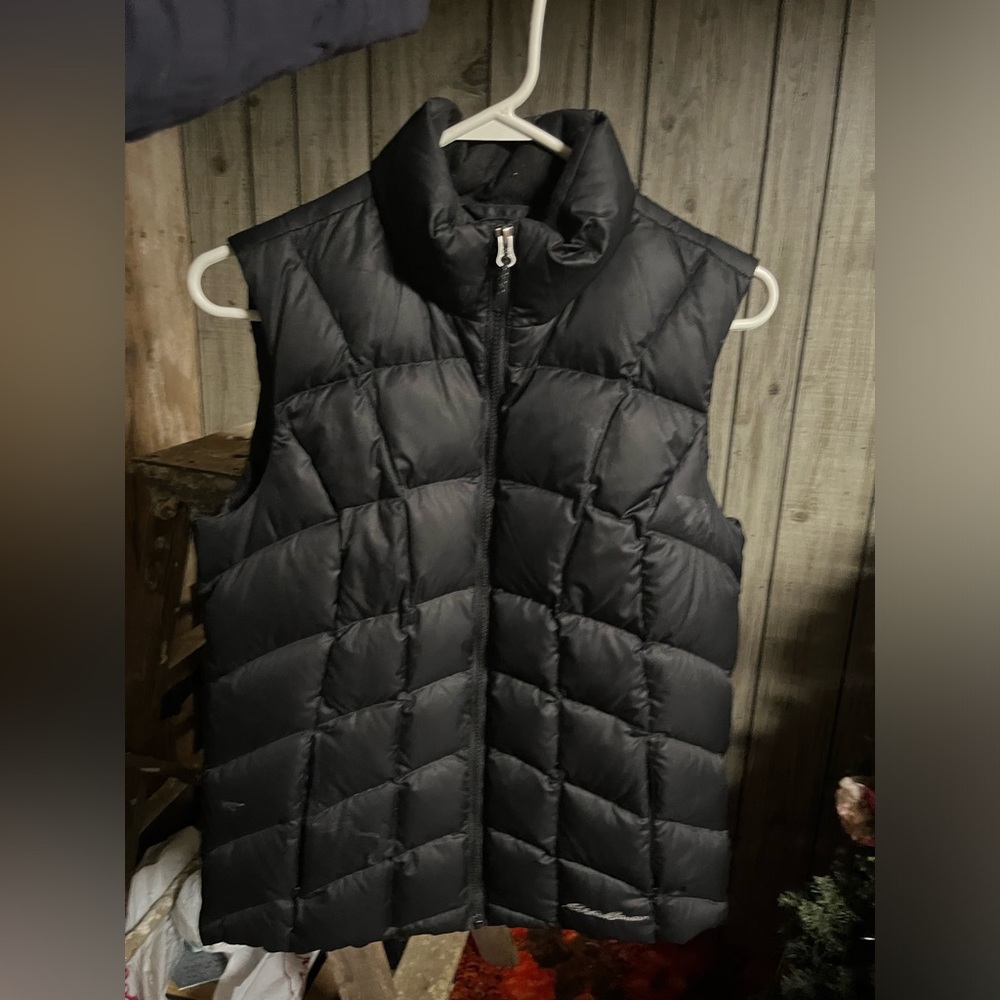 Eddie Bauer Black Puffer Vest